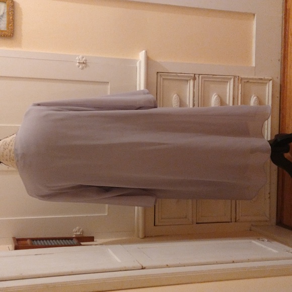 Floryday gray tone on tone formal dress and jacket Sz XL - Picture 3 of 8